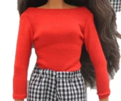 Curvy Barbie Fashion Set with T-Shirt and Pants ATHLEXES