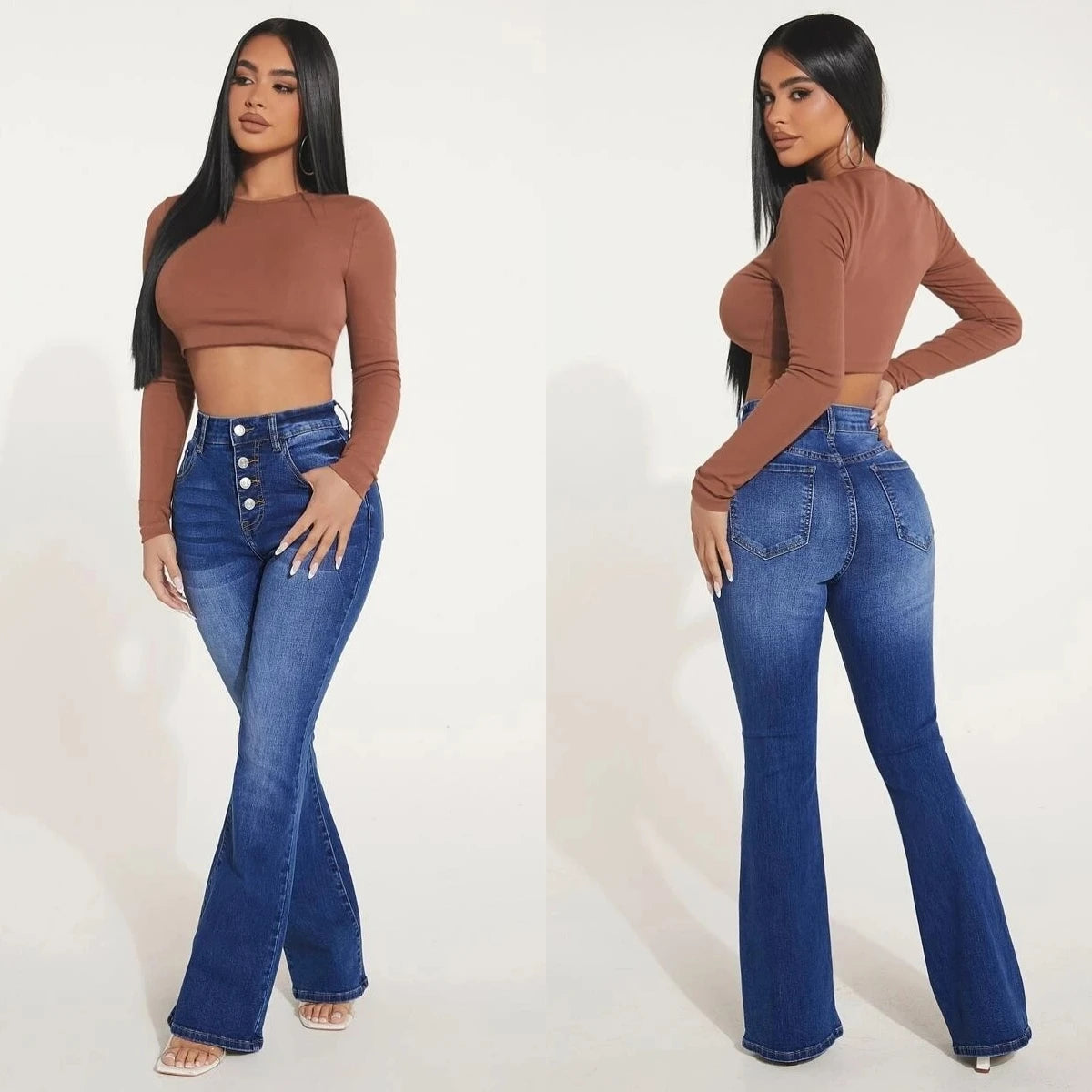 ElevateFit High Waist Bootcut Jeans ATHLEXES