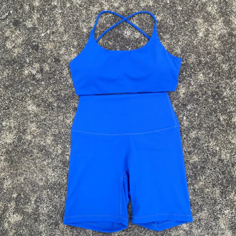Athletic Comfort Yoga Set with Cross Straps ATHLEXES