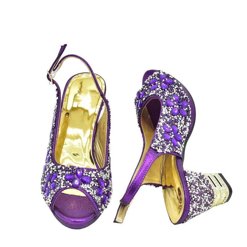 Radiant Rhinestone Italian Shoe and Bag Set 2024 ATHLEXES