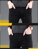 Korean Style Black Slim Fit Jeans for Men ATHLEXES