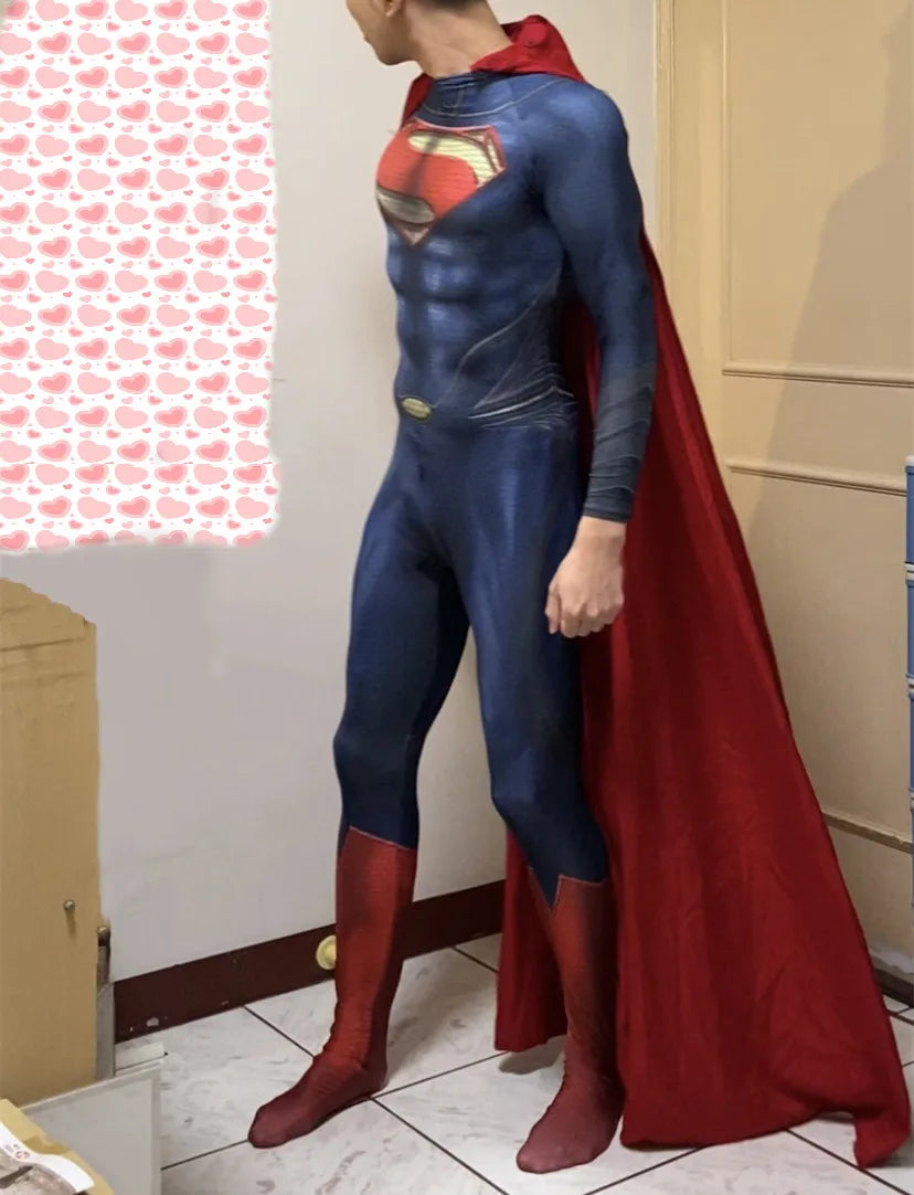 Man of Steel Adults Superhero Cosplay Bodysuit ATHLEXES