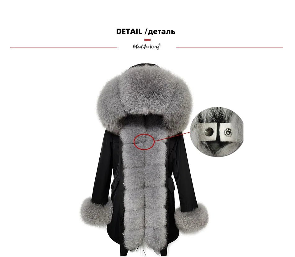 Luxury Women’s Real Fur Parka ATHLEXES