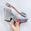 Elegant Bowknot Floral High Heel Sandals 2023 ATHLEXES