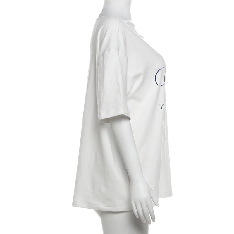SummerStyle Chic Skew Collar T-Shirt for Women ATHLEXES