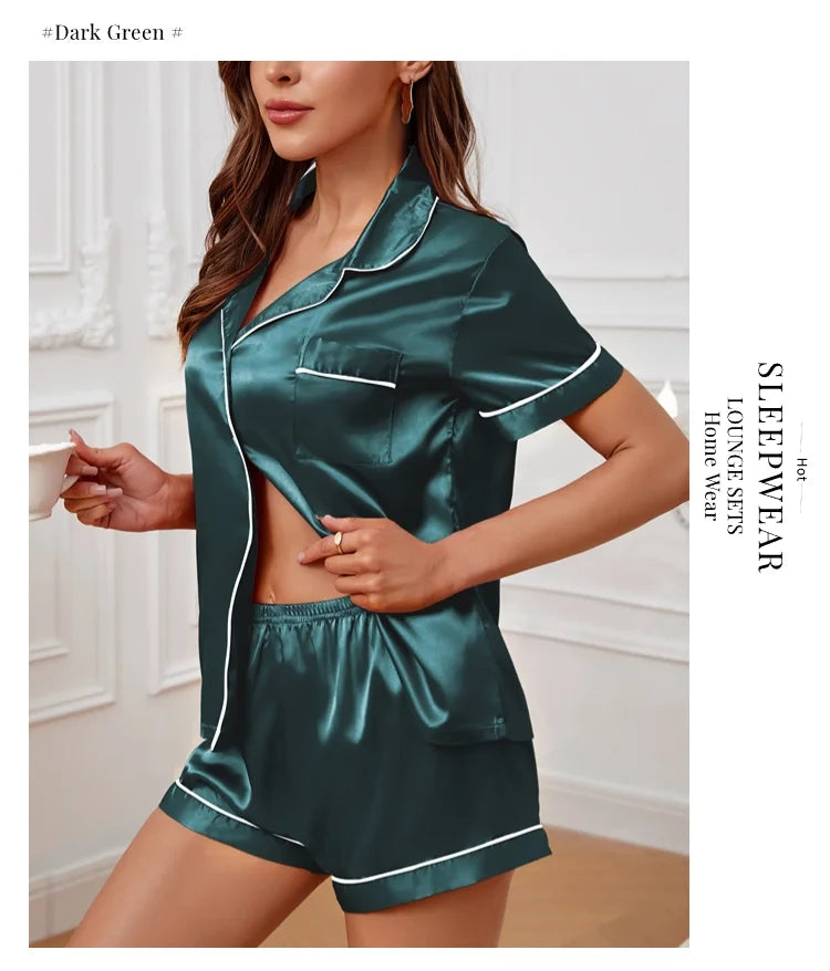 Elegant Two-Piece Summer Pajama Set ATHLEXES