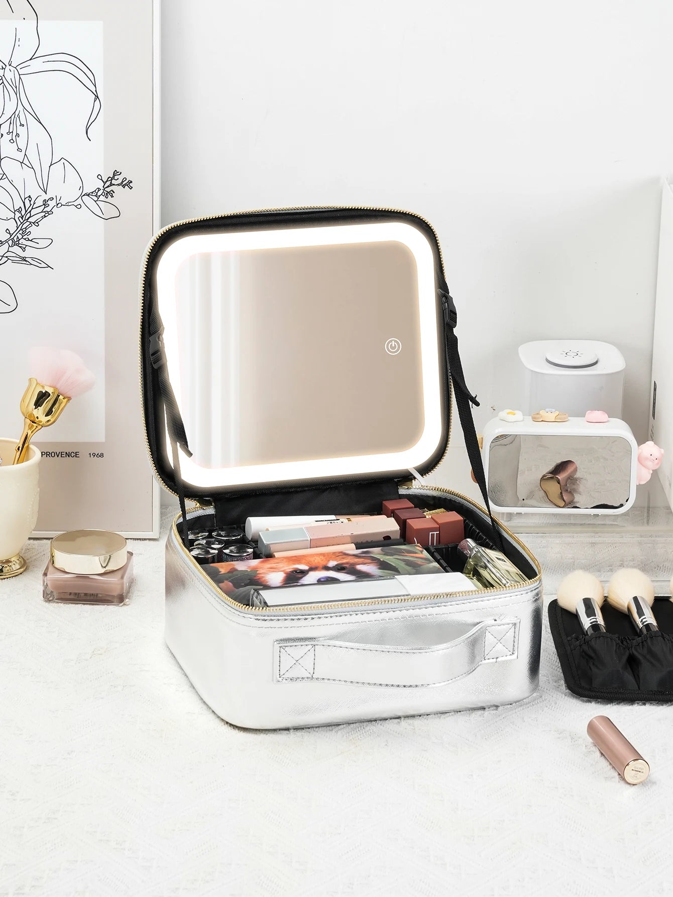 LuxeGlow LED Travel Makeup Organizer ATHLEXES