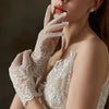 Elegant Floral Lace Wedding Gloves for Brides ATHLEXES