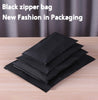 Customized Black Matte Zipper Bag for Small Business ATHLEXES