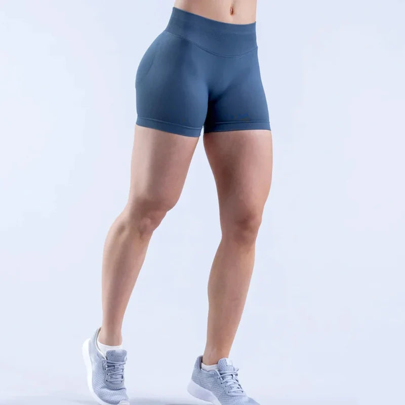 Seamless Flex Ribbed Yoga Shorts for Women ATHLEXES