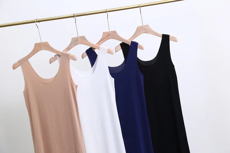 SilkFeel Plus Size Full Slip Dress ATHLEXES