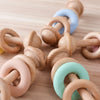 EcoBaby Wooden Rattles and Silicone Teether Set for Infants ATHLEXES