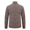 Velvet Warmth High Collar Cardigan for Men - Winter Knitwear ATHLEXES
