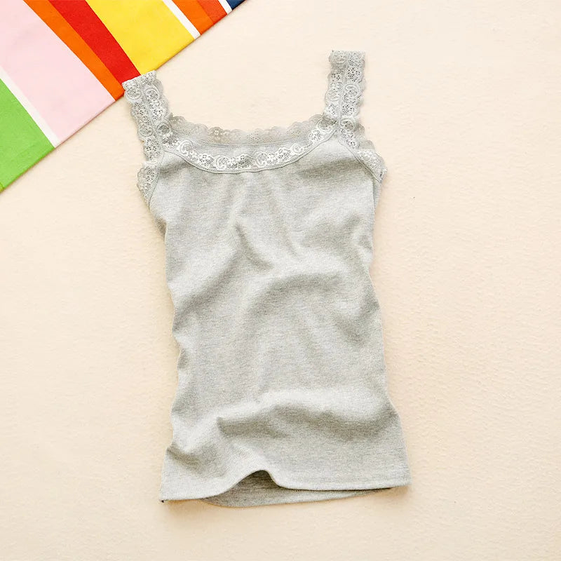 Luxe Lace Sleeveless Tank Top for Women ATHLEXES