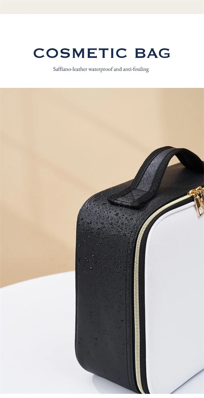 LuxeGlow LED Makeup Case with Mirror ATHLEXES