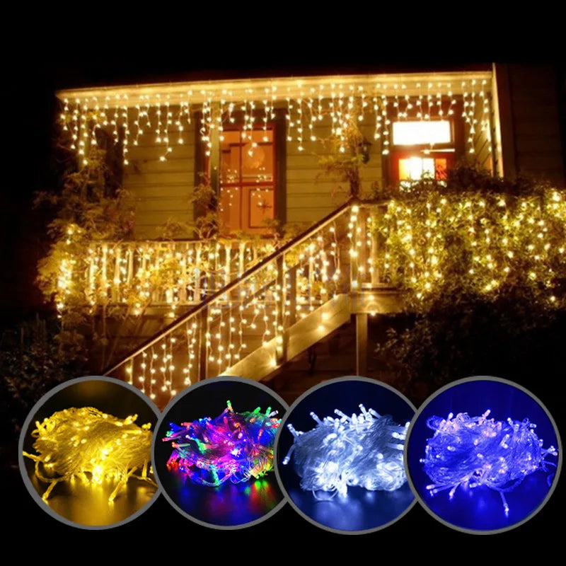 Enchanting LED Fairy Curtain Lights for Outdoor Decor ATHLEXES