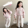 Floral Bunny Hoodie and Trousers Set for Girls ATHLEXES