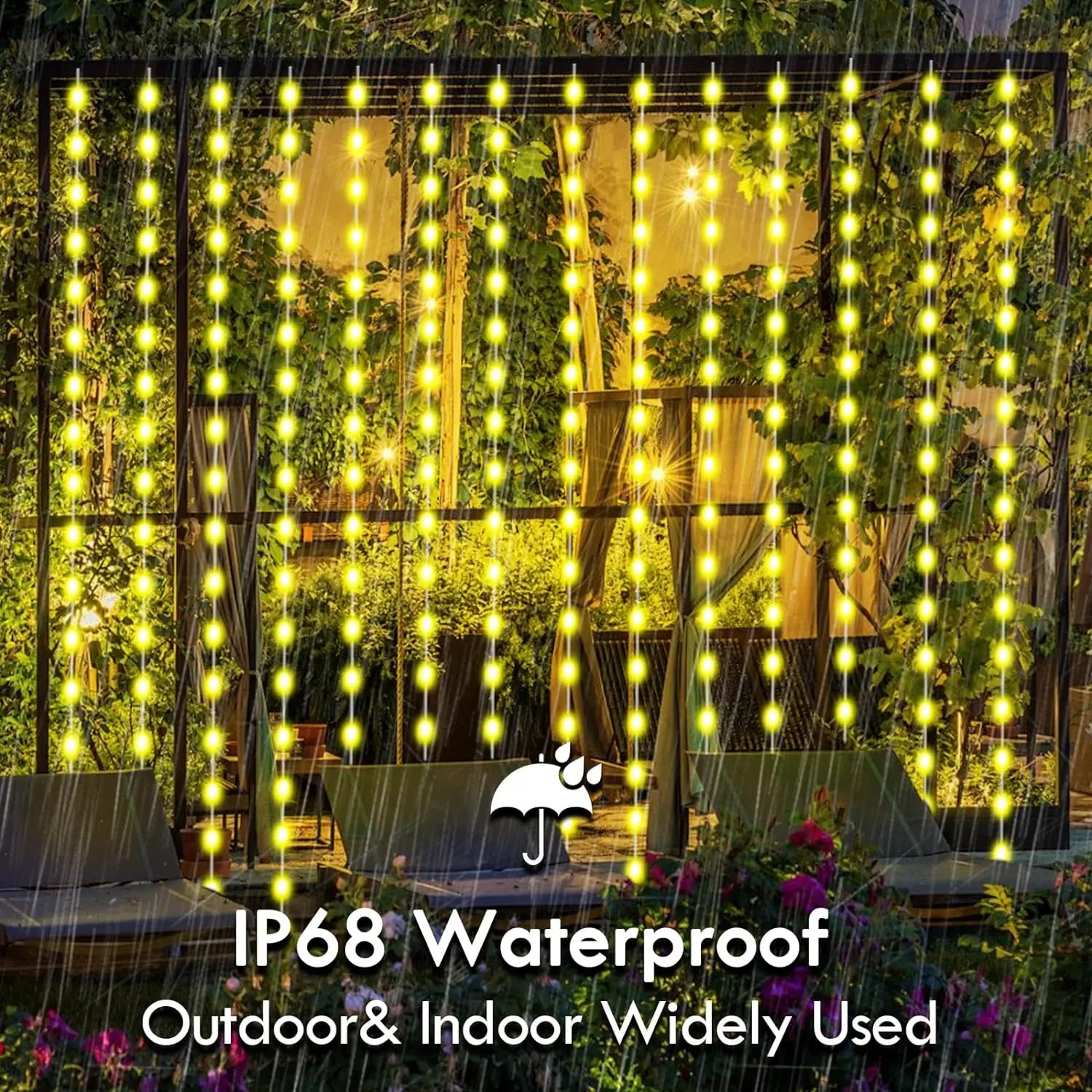 RGB Smart LED Curtain Lights for Holiday Elegance ATHLEXES