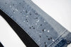Retro Spliced Denim Trousers for Trendy Couples ATHLEXES