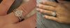 Newshe Sterling Silver Pear Cut Ring Enhancer Set ATHLEXES