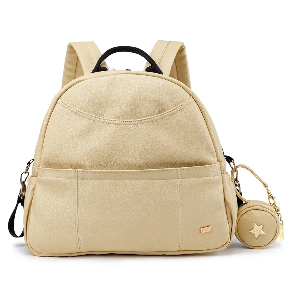 ChicBlack PU Diaper Backpack for Stylish Moms ATHLEXES