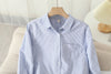 Autumn Chic Striped Cotton Oxford Shirt ATHLEXES