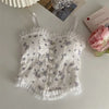 Floral Lace Back Camisole for Summer Elegance ATHLEXES