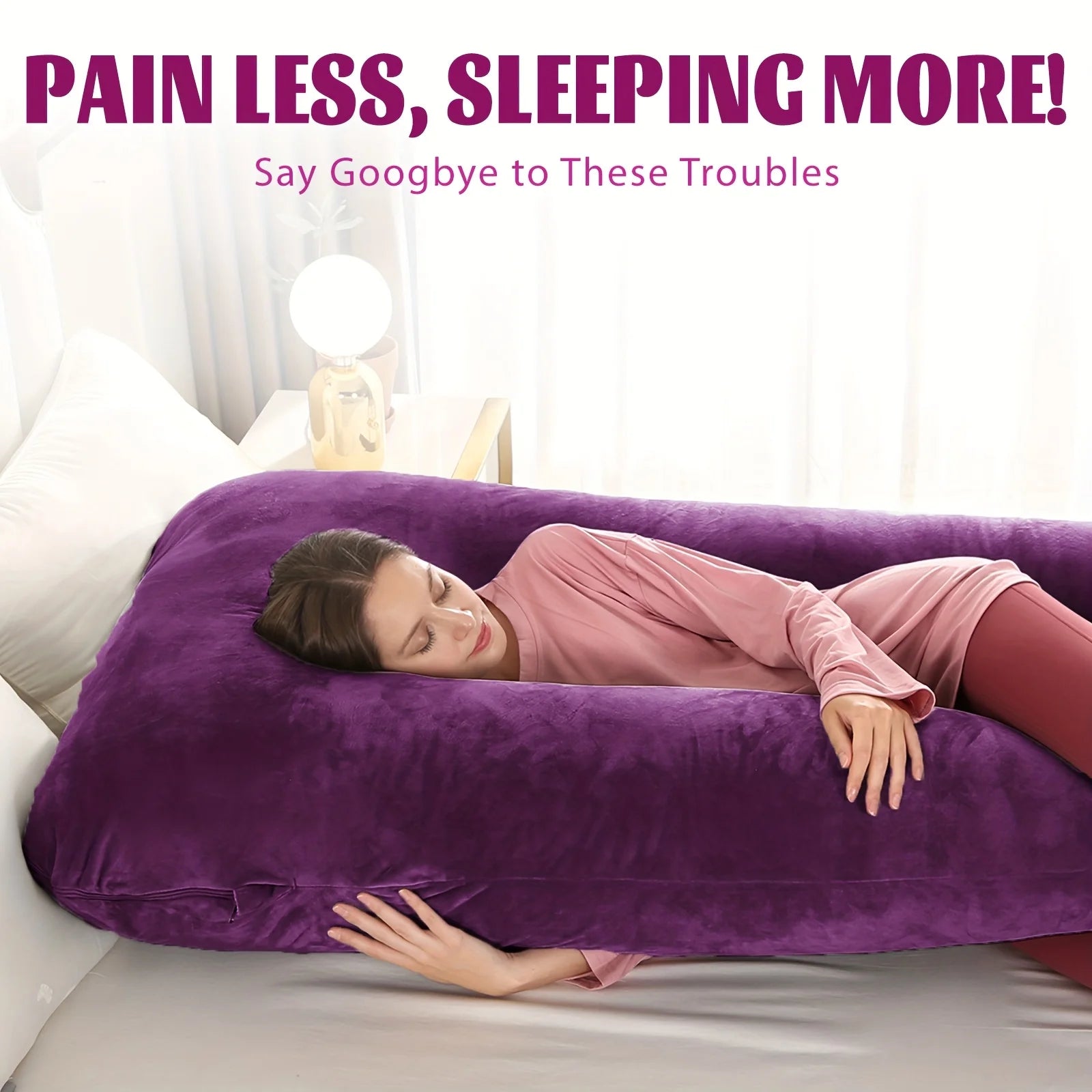 DreamNest Luxury Full-Body Pregnancy Pillow ATHLEXES