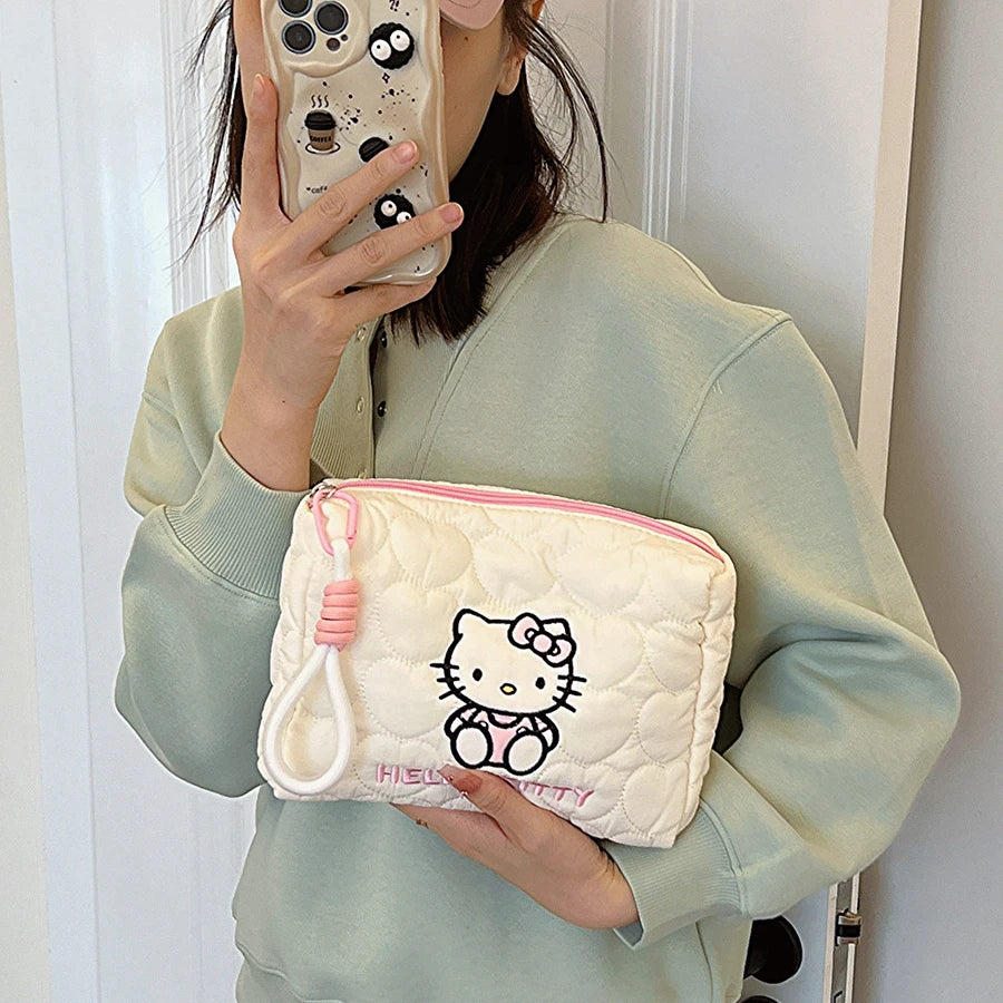 Sanrio Kuromi Soft Cloud Makeup Bag - Travel Essential ATHLEXES