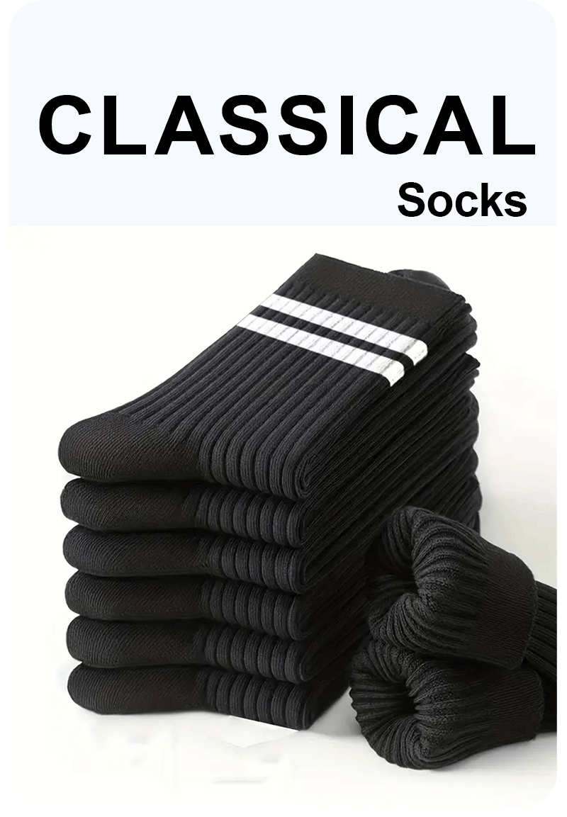 Premium Men's Striped Casual Socks Set ATHLEXES