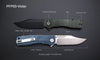 Petrified Fish PFP03 Premium Folding Knife  K110 Steel ATHLEXES
