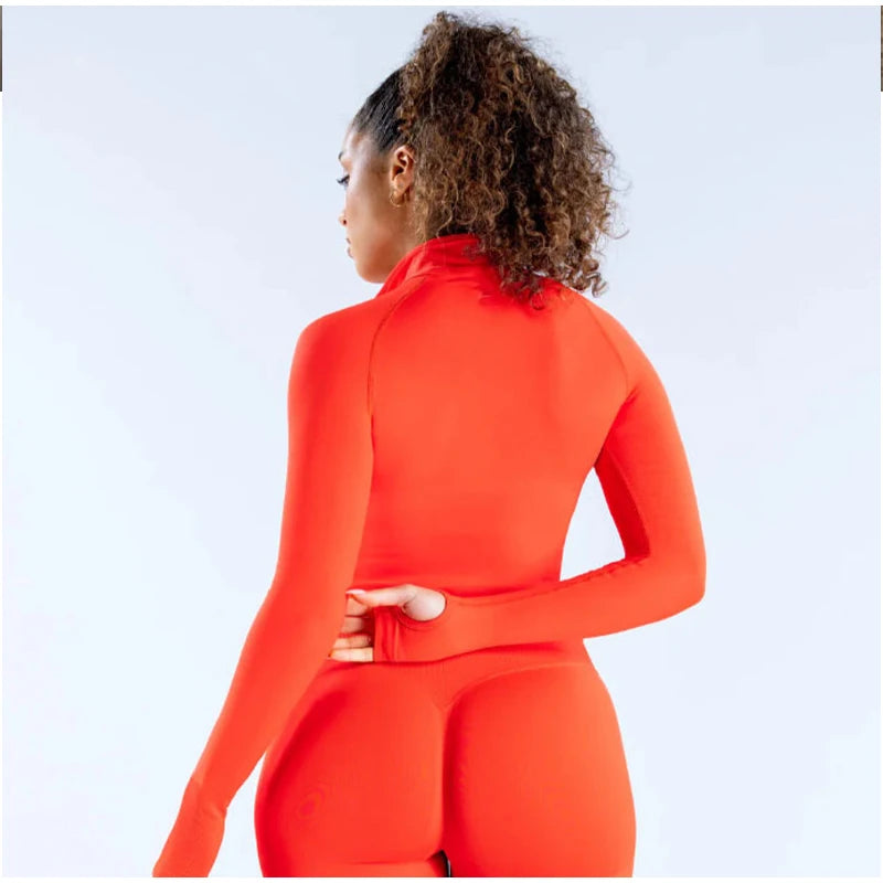 SleekFit Seamless Long Sleeve Yoga Top ATHLEXES