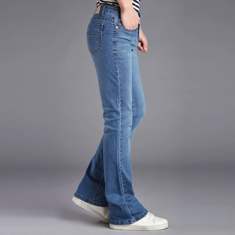 Men's Classic Bootcut Flare Denim Jeans ATHLEXES