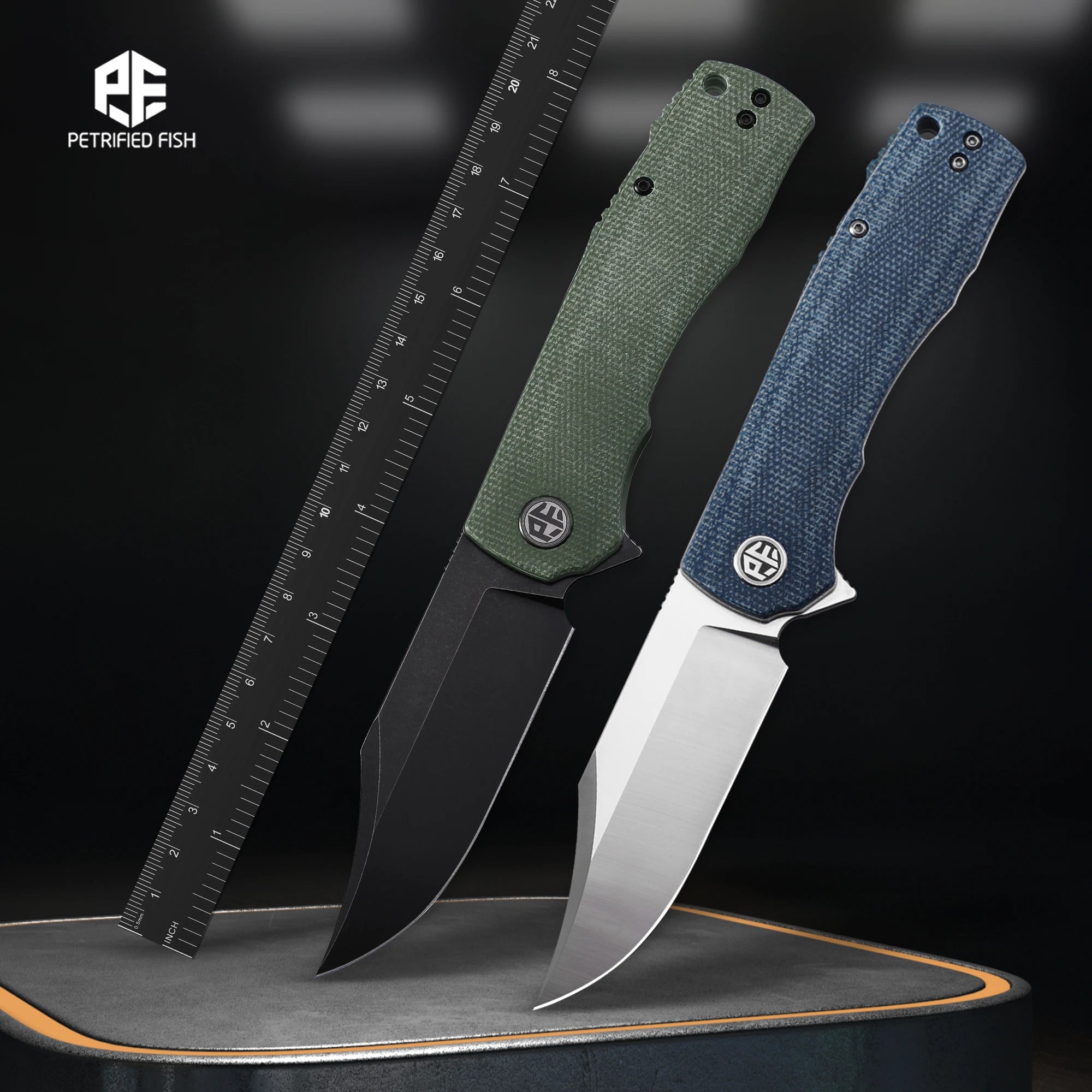 Petrified Fish PFP03 Premium Folding Knife  K110 Steel ATHLEXES