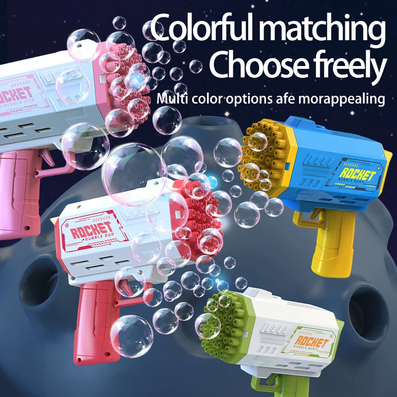 BubbleBlast LED Rocket Launcher Gun ATHLEXES