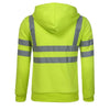 Reflective Fleece Hoodie Jacket for Sanitation Workers ATHLEXES