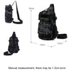 Tactical Sling Shoulder Bags Waterproof Night Reflective Strip Pack EDC Molle Chest Bag 10L Capacity Black ATHLEXES