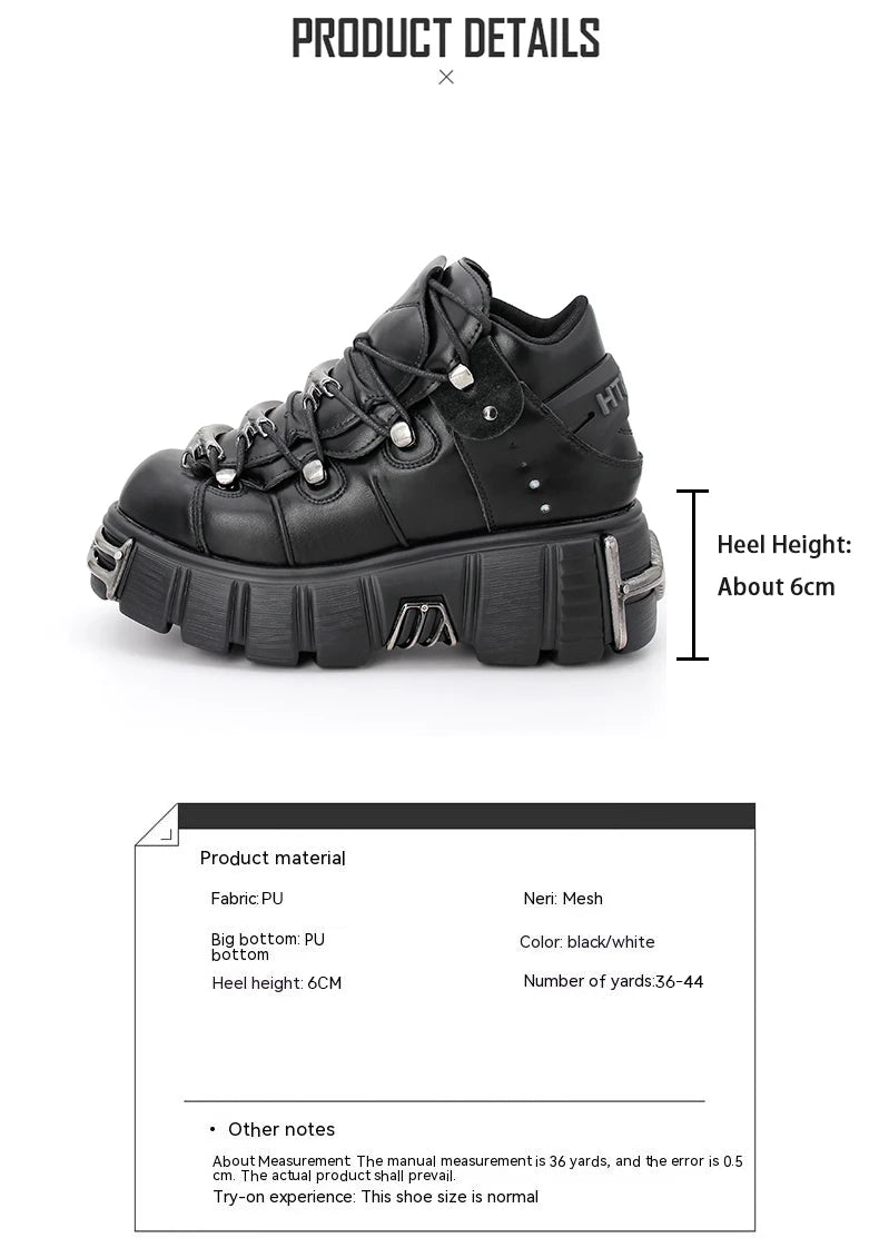 Punk Chic Women's Lace-Up Rock Boots ATHLEXES