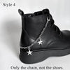 Pearl Charm Metal Shoe Buckle Chain Decorations ATHLEXES