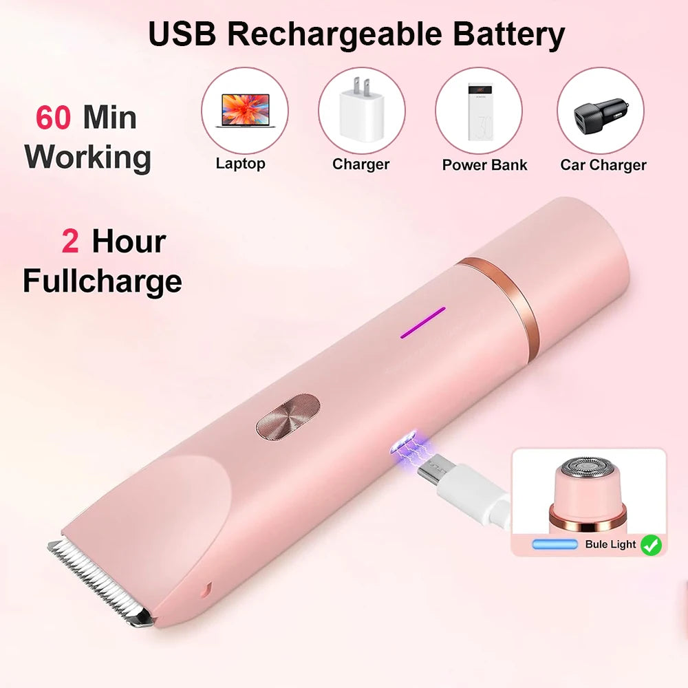 SilkSmooth 2 in 1 Painless Hair Trimmer ATHLEXES