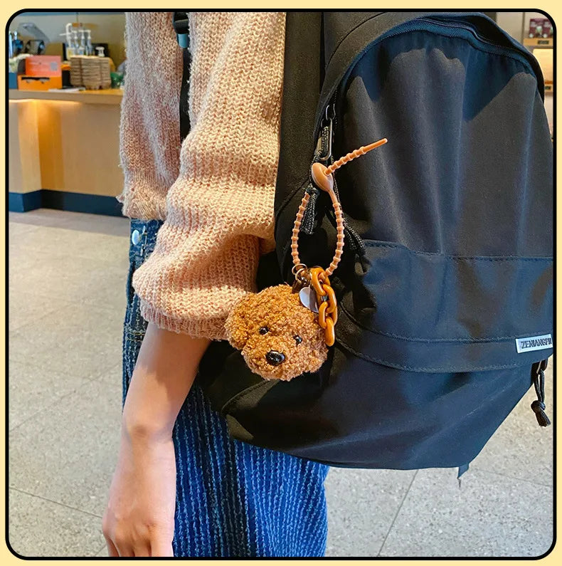 Plush Poodle Dog Keychain Charm for All ATHLEXES