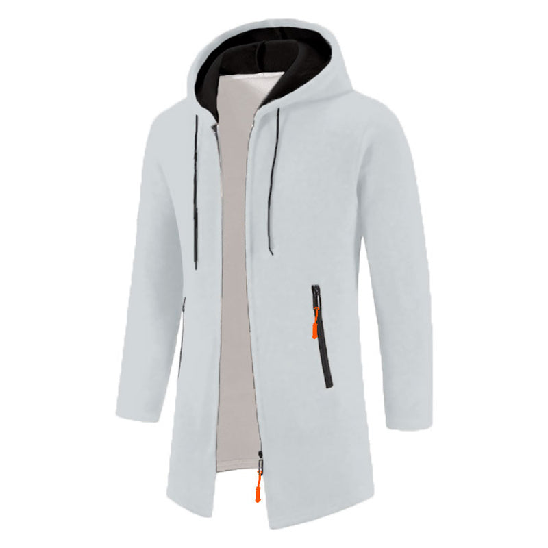 Urban Luxe Zippered Hoodie: Oversized Black Winter Sweatwear ATHLEXES