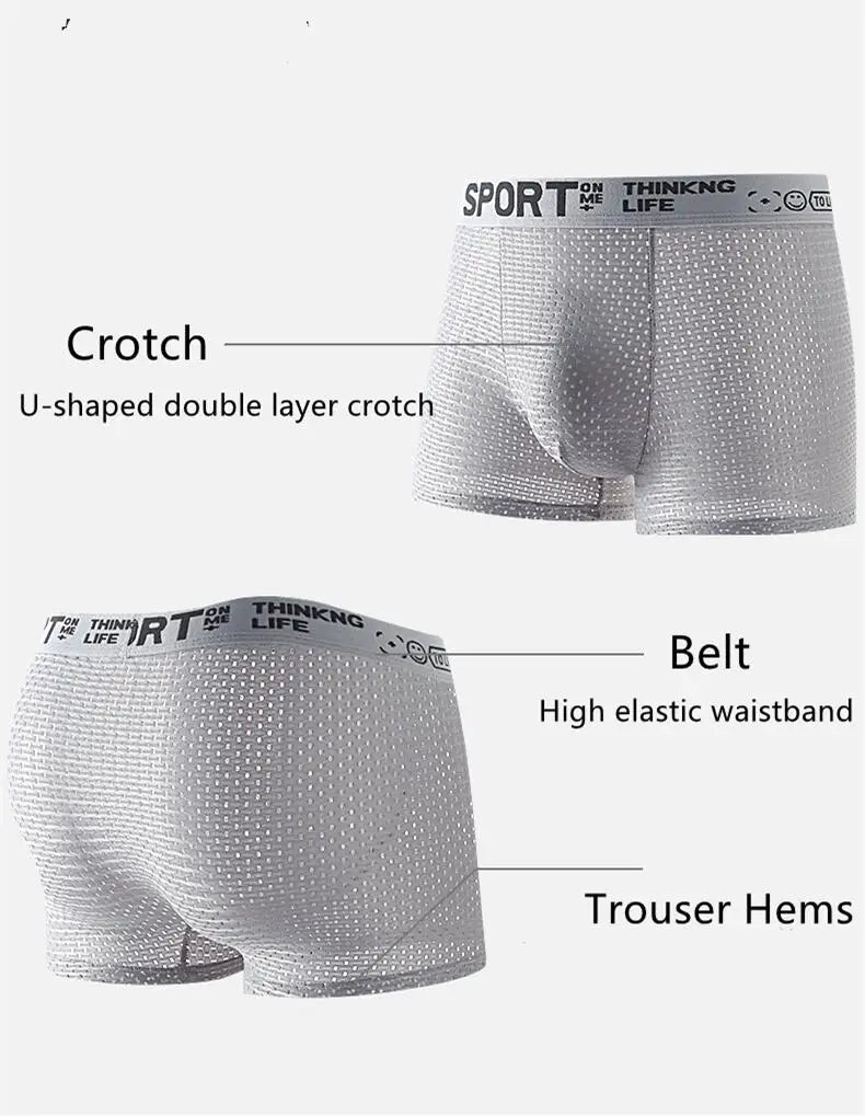 UltraComfort Mesh Boxer Shorts for Men ATHLEXES