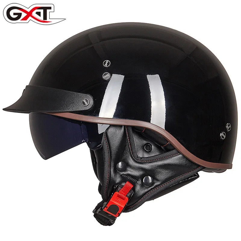 RetroRide DOT Certified Half Helmet ATHLEXES