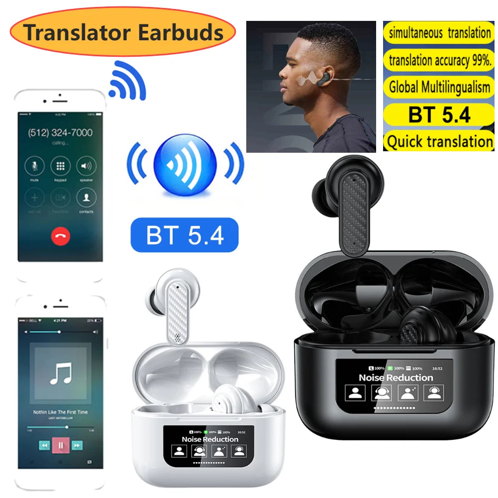 AI Translator Earbuds - Wireless Language Device ATHLEXES