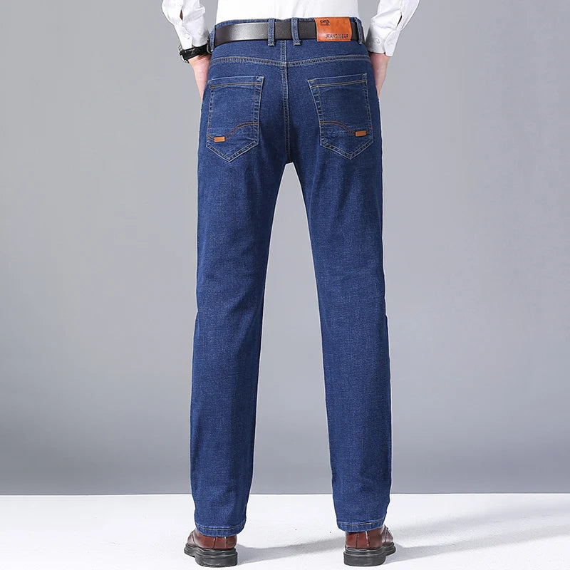 2024 Elite Stretch Loose Fit Denim Trousers for Men ATHLEXES
