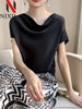 Chic Satin Silk Summer Blouse for Women ATHLEXES