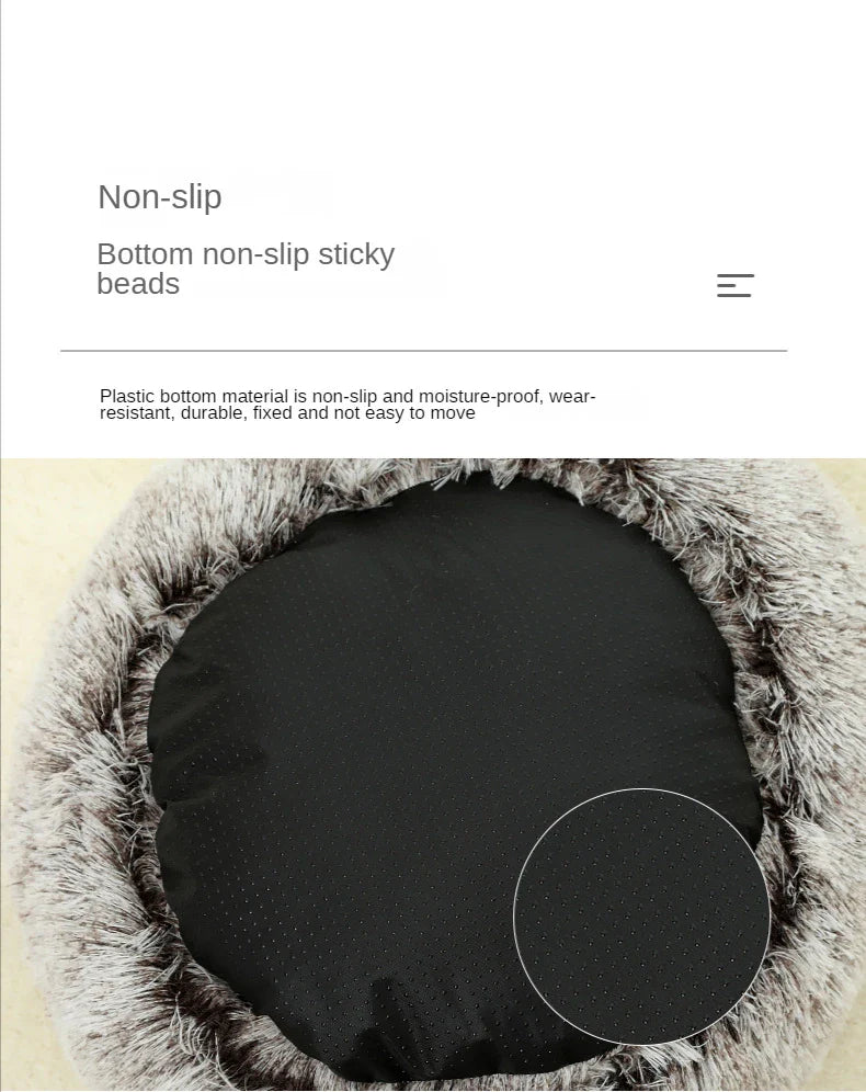 PurrNest Plush Cat Bed: Cozy 2-in-1 Winter Retreat ATHLEXES