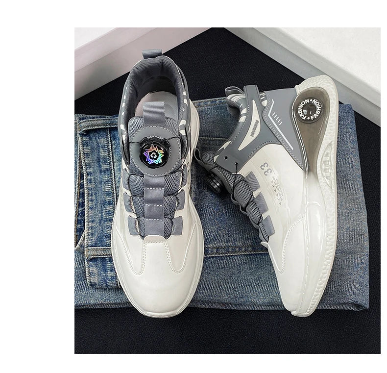 Comfy Rotating Buckle Mens Sneakers for Outdoor Adventures ATHLEXES
