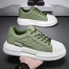 RetroCraft Men's Leather Platform Sneakers ATHLEXES